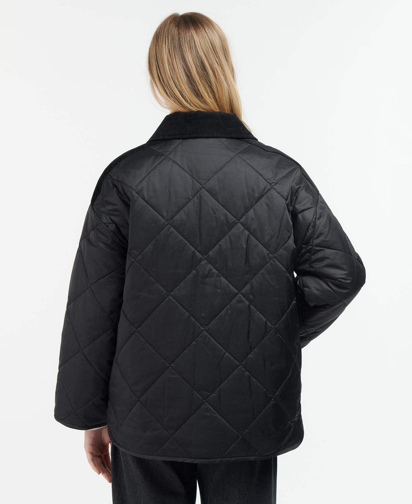 Barbour Vatteraður Dömujakki - Ryhope Quilt - Black/Ancient