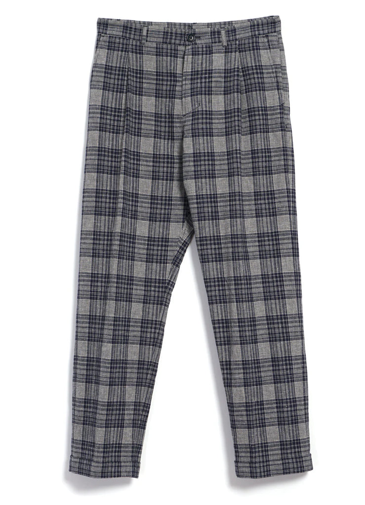Hansen Buxur Sune Navy Ecru Check