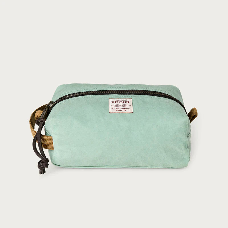 Filson Taska Tin Cloth Travel Kit Granite Green