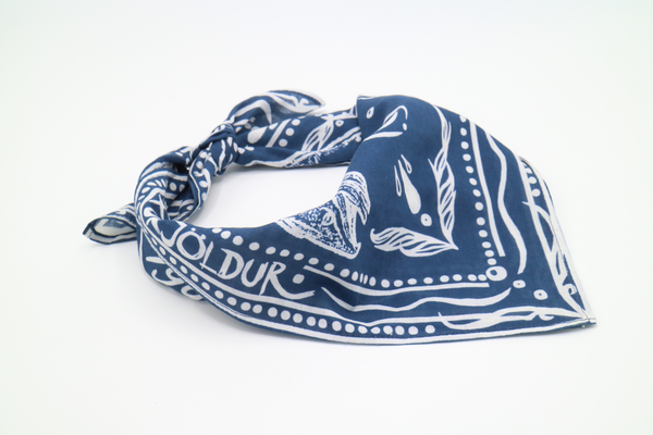K&S Hálsklútur Bandana Blár Lax