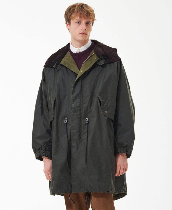 Barbour Úlpa - Torrent Wax Parka - Olive