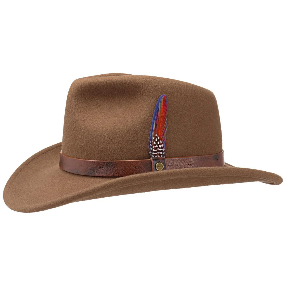Stetson Hattur Western Woolfelt Brown