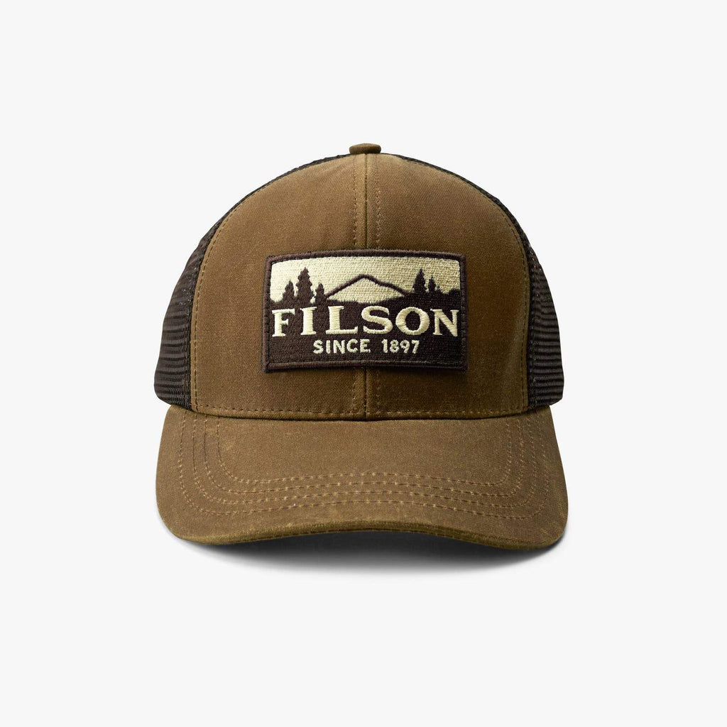 Filson Derhúfa - Logger Mesh Cap - Dark Tan