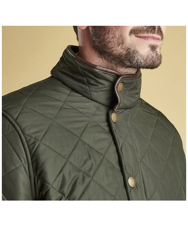 Barbour Vatteraður Jakki - Powell Quilted Jacket - Olive