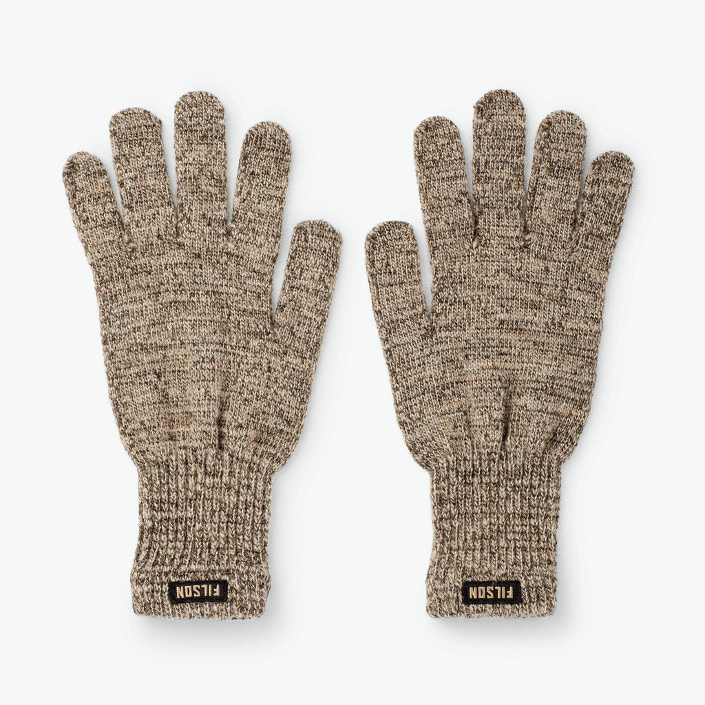Filson Hanskar - Full Finger Knit Gloves - Root/Heather