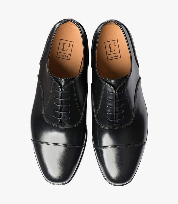 Loake Leðurskór - 200b - Black - Herrafataverzlun Kormáks & Skjaldar