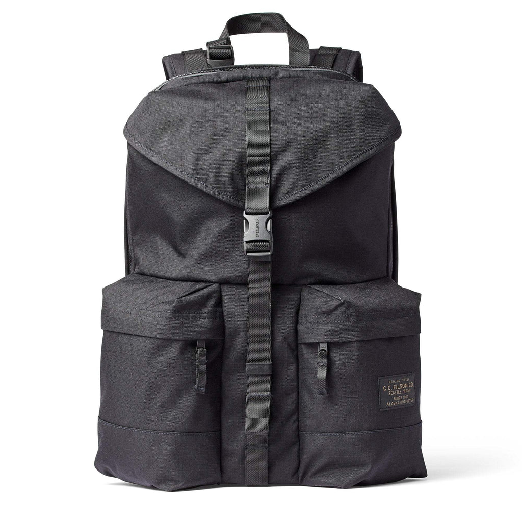 Filson Bakpoki - Ripstop Nylon Backpack - Black
