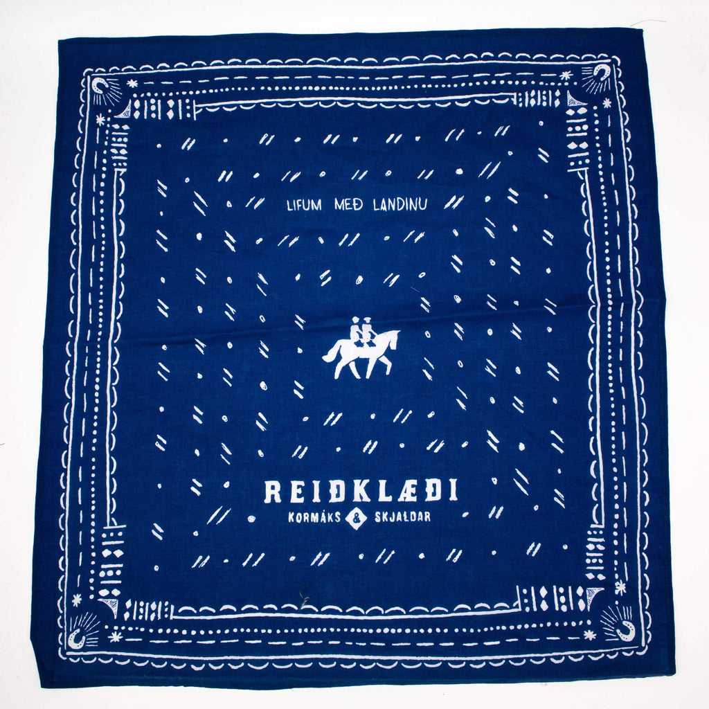 K&S Hálsklútur - Bandana - Blár