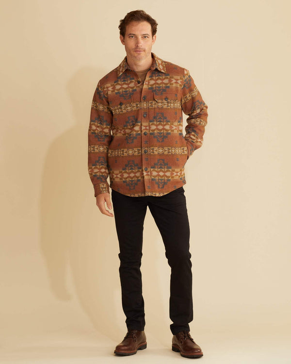 Pendleton Jakki - Jacquard CPO Jacket - Desert Dawn-Brown