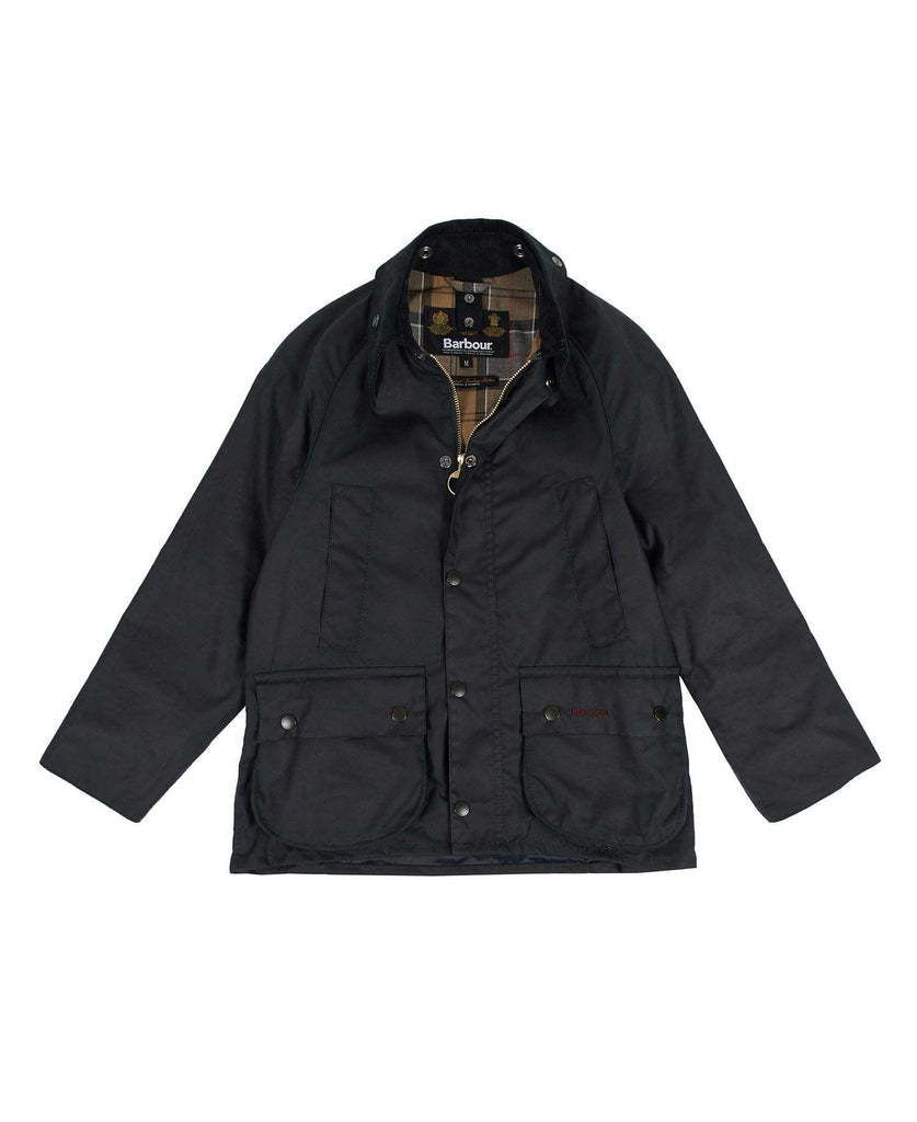 Barbour Barnavaxjakki - Boy's Bedale Waxed - Navy