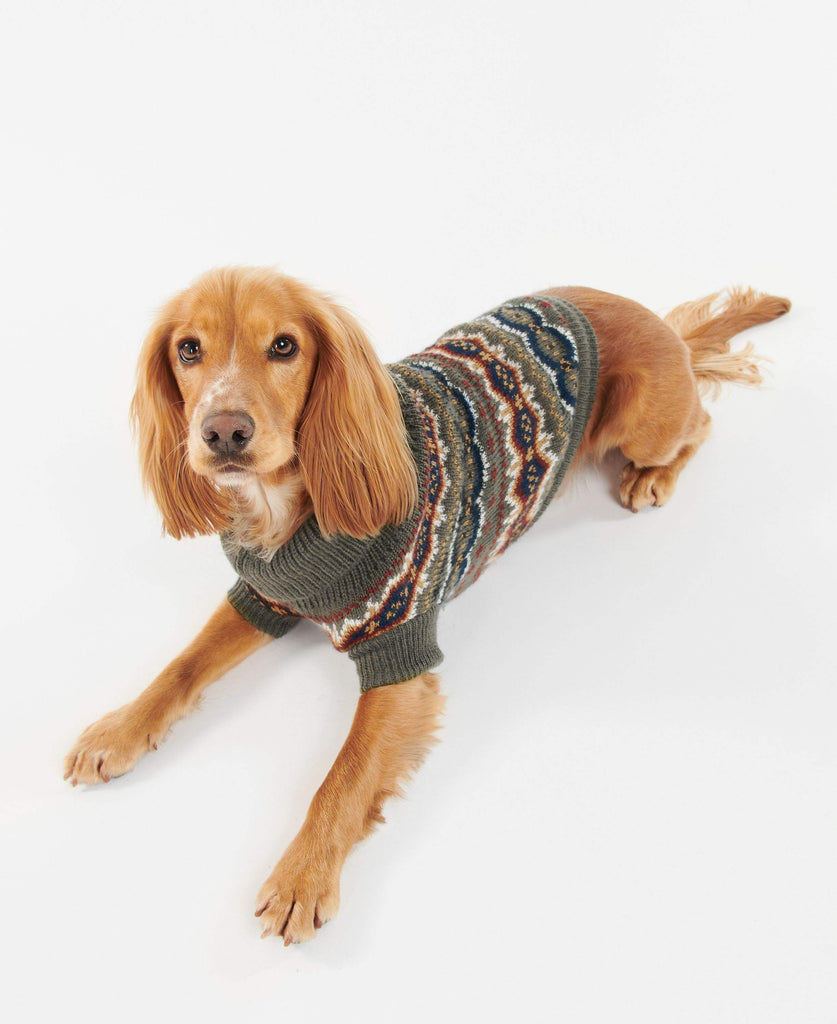 Barbour Hundapeysa - Case Fair Isle - Olive