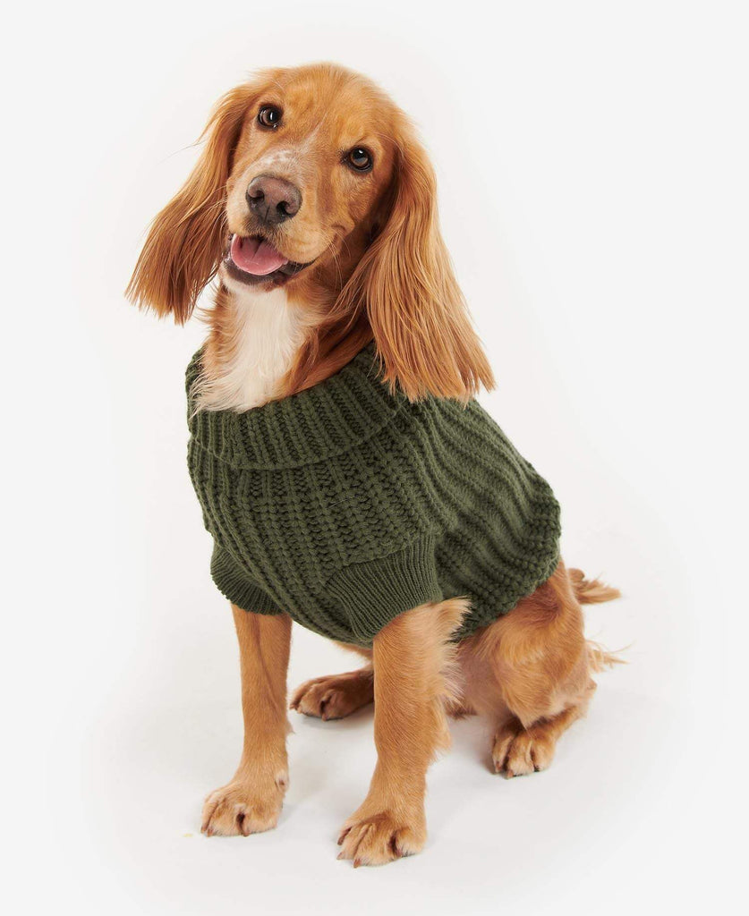 Barbour Hundapeysa - Saltburn Dog Jumper - Olive