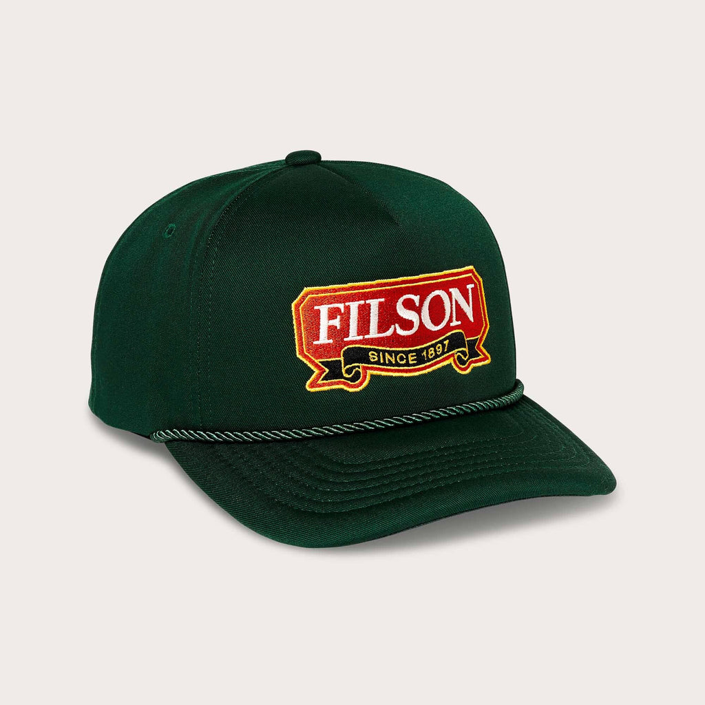 Filson Derhúfa - Harvester Cap -Spruce/Ribbon