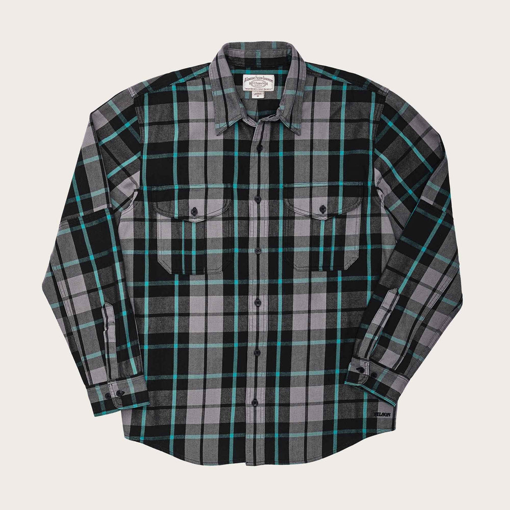 Filson Skyrta - Vintage Alaskan Shirt - Black/Granite/Green