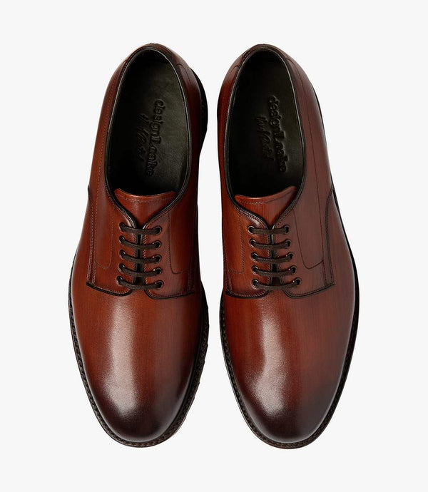 Loake Leðurskór - Freud - Chestnut Brush Painted