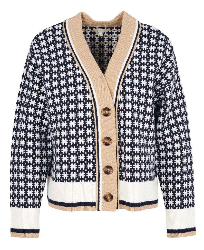 Barbour Dömupeysa - Francesca Cardigan - Cream