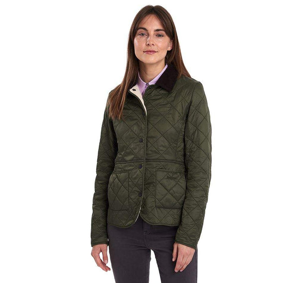 Barbour Vatteraður Dömujakki - Deveron Polarquilt Fóðraður- Olive