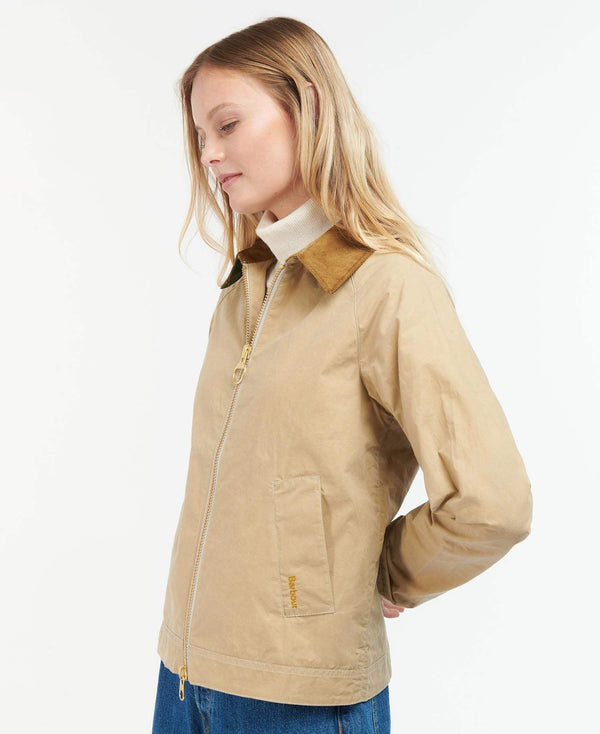 Barbour Dömujakki - Campbell Showerproof - Beige/Ancient