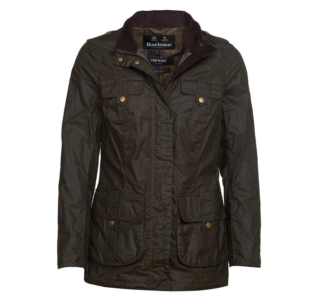 Barbour Vaxjakki - Dömu - Defence Lightweight - Archive Olive/Classic