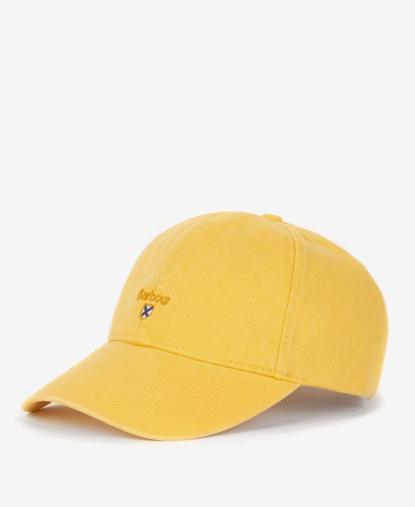 Barbour Derhúfa  -Tartan Crest Sports Cap - Sunbleached Yellow