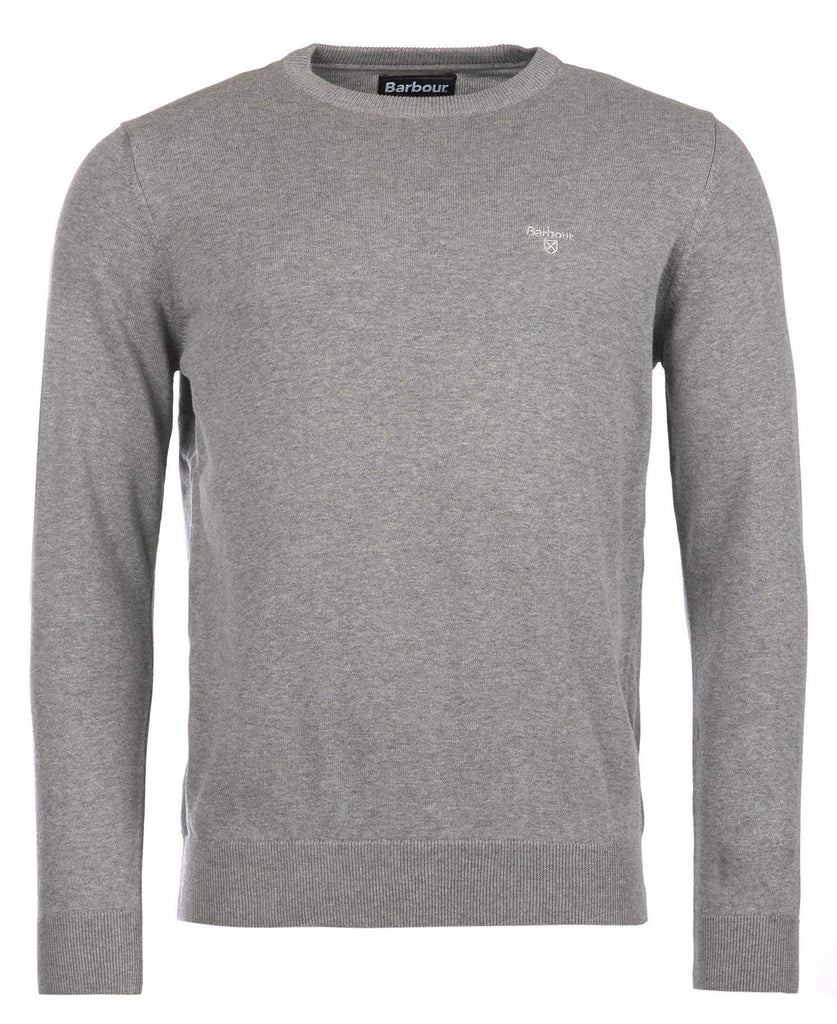 Barbour Peysa - Pima Cotton Crew Neck - Grey