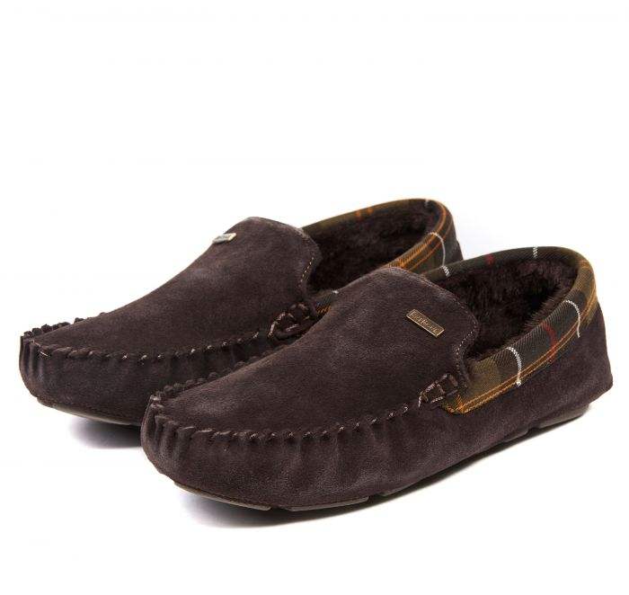 Barbour Inniskór - Monty - Brown Suede Skór- Herrafataverslun Kormáks & Skjaldar