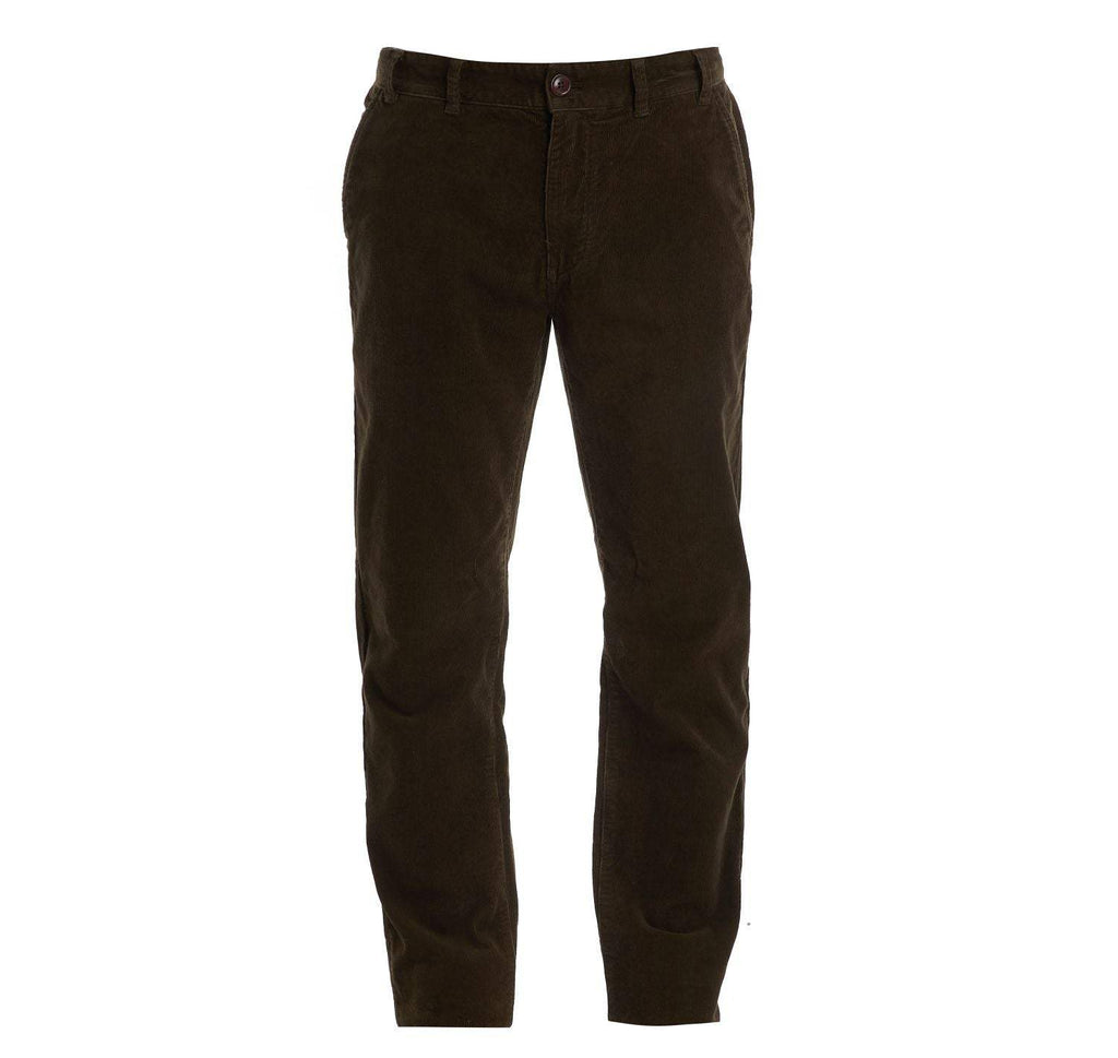 Barbour Buxur - Neuston Stretch Cord - Dark Olive Buxur- Herrafataverslun Kormáks & Skjaldar