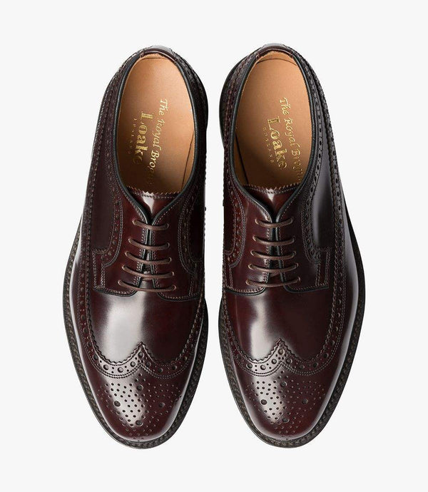 Loake Leðurskór - Polished Brogue - Royal Oxblood - Herrafataverzlun Kormáks & Skjaldar