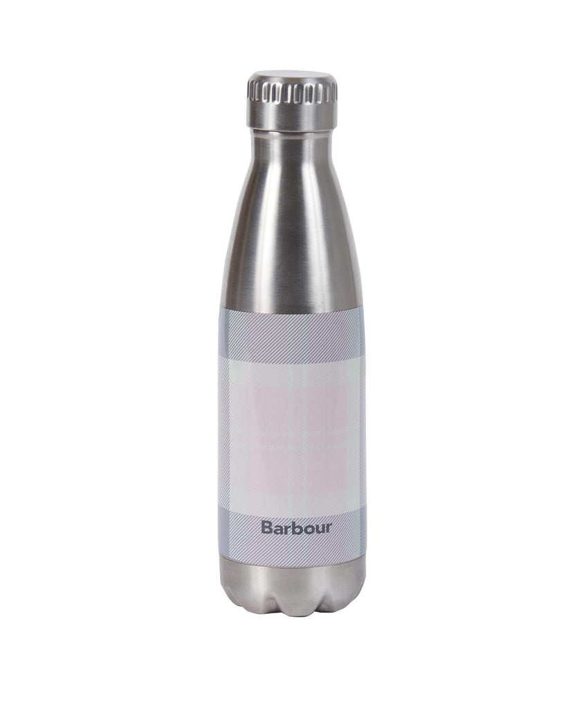 Barbour Vatnsflaska - Tartan Water Bottle - Pink/Grey