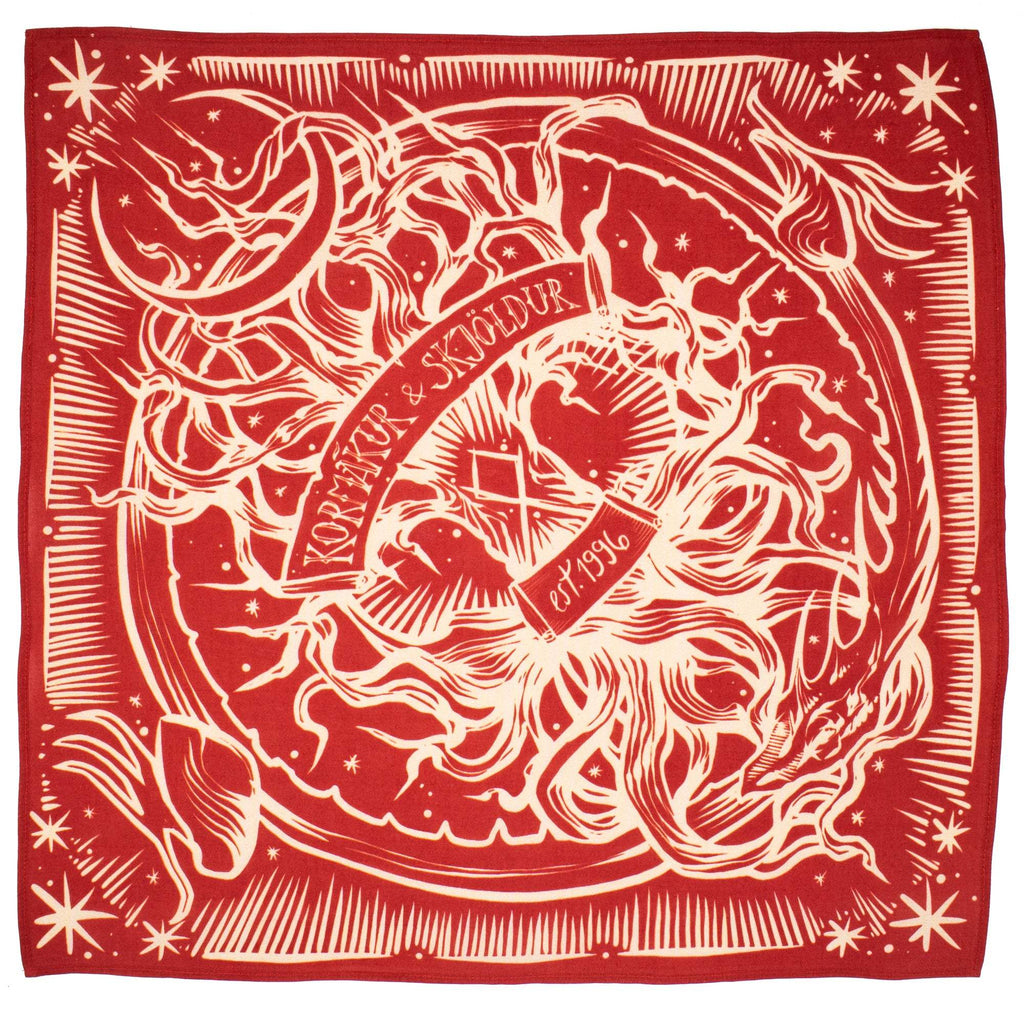 K&S Hálsklútur - Tré Bandana - Rauður