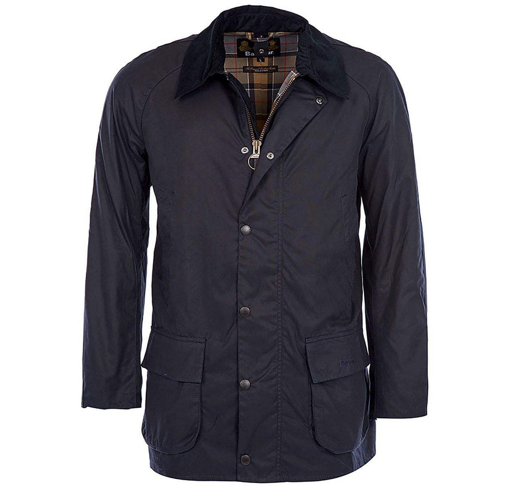 Barbour Vaxjakki - Bristol - Navy Jakkar- Herrafataverslun Kormáks & Skjaldar