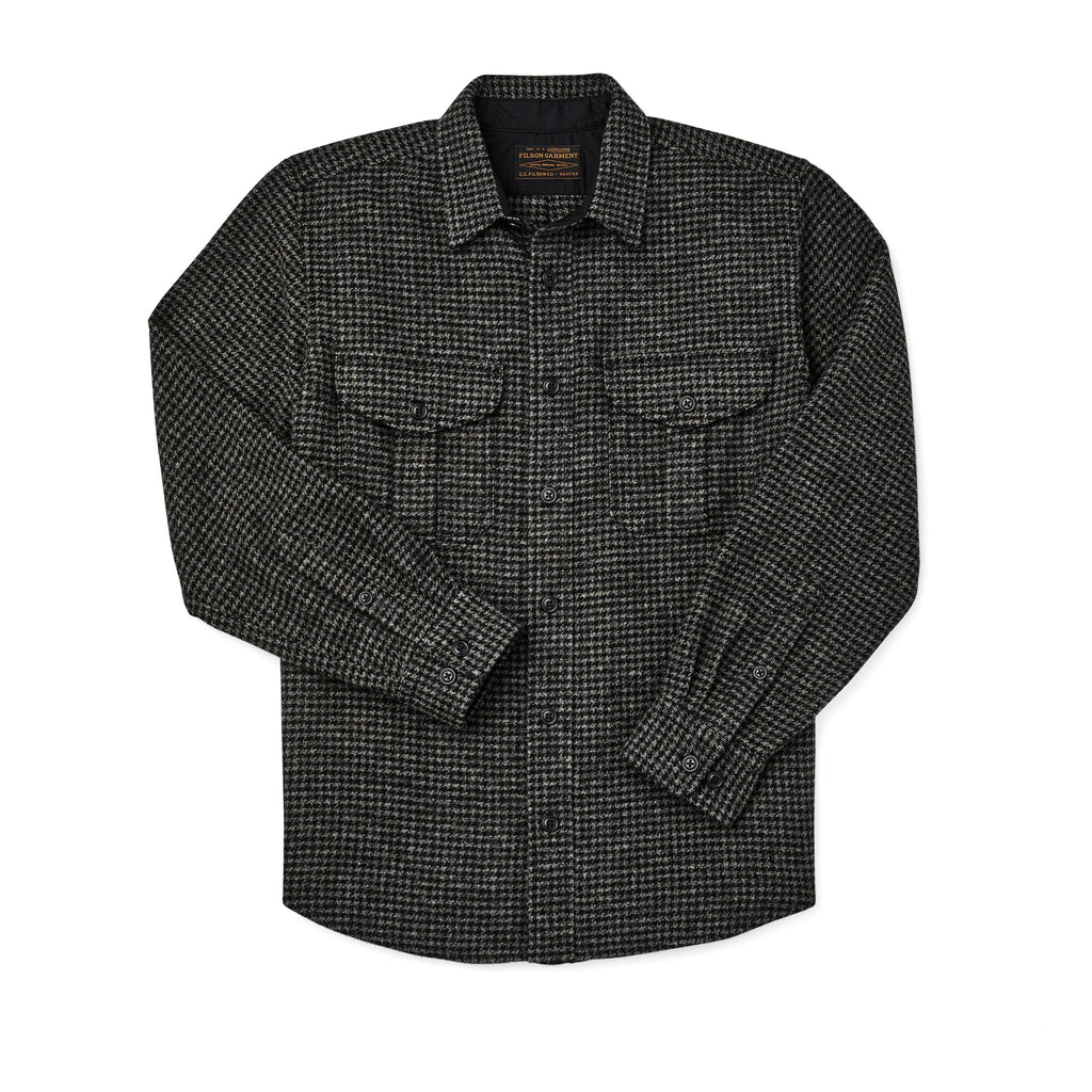 Filson Skyrta - Northwest Wool Shirt - Charcoal/Black