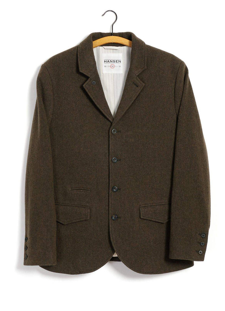Hansen Jakkafatajakki - Anker - Brown Herringbone