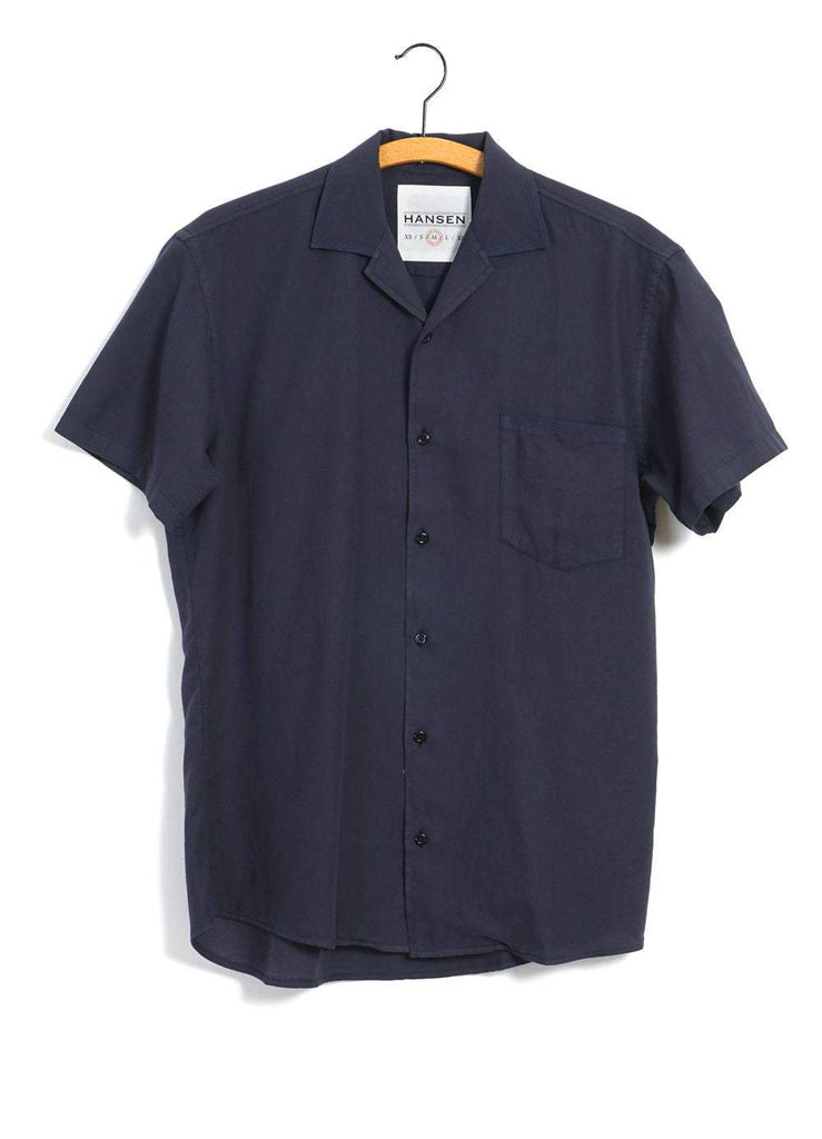Hansen Stuttermaskyrta - Jonny - Navy