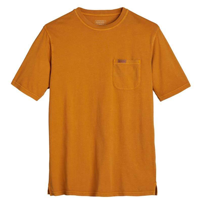 Pendleton Stuttermabolur - Deschutes Pocket Tee - Bronze